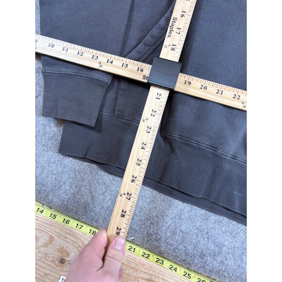 32 Brand Hoodie Mens Medium Gray Graphic Pullover Fleece Sweatshirt Streetwear - Picture 3 of 6